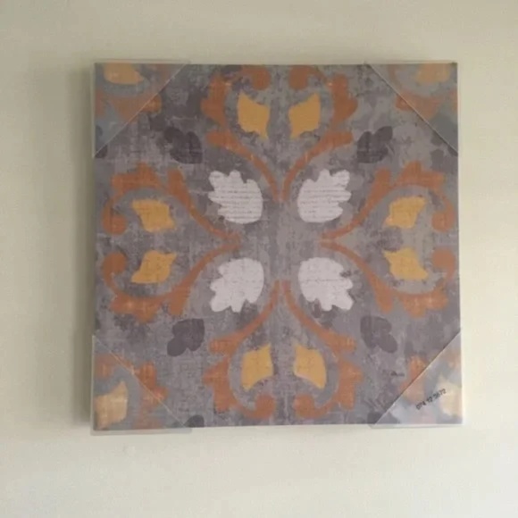 Yellow And Gray Modern Wall Decor 15x15 (2 Piece Set) - Picture 3 of 5